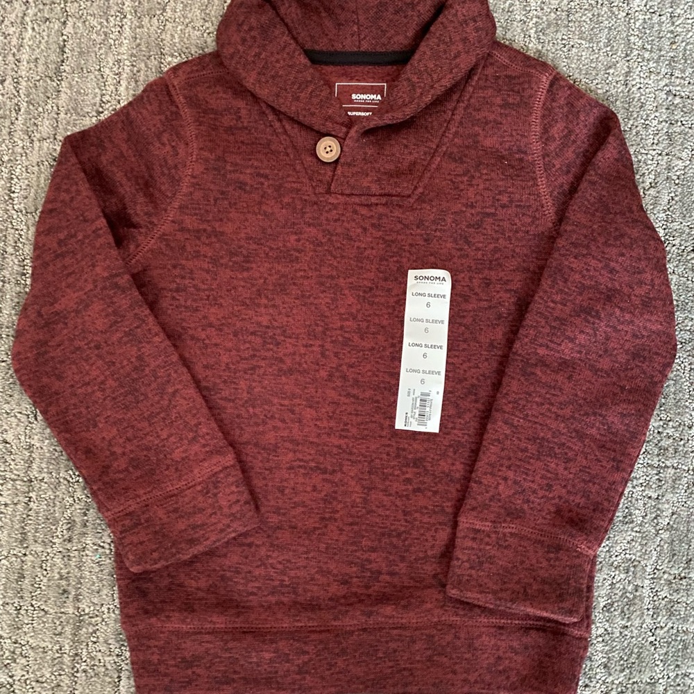 Red Sonoma boys sweater